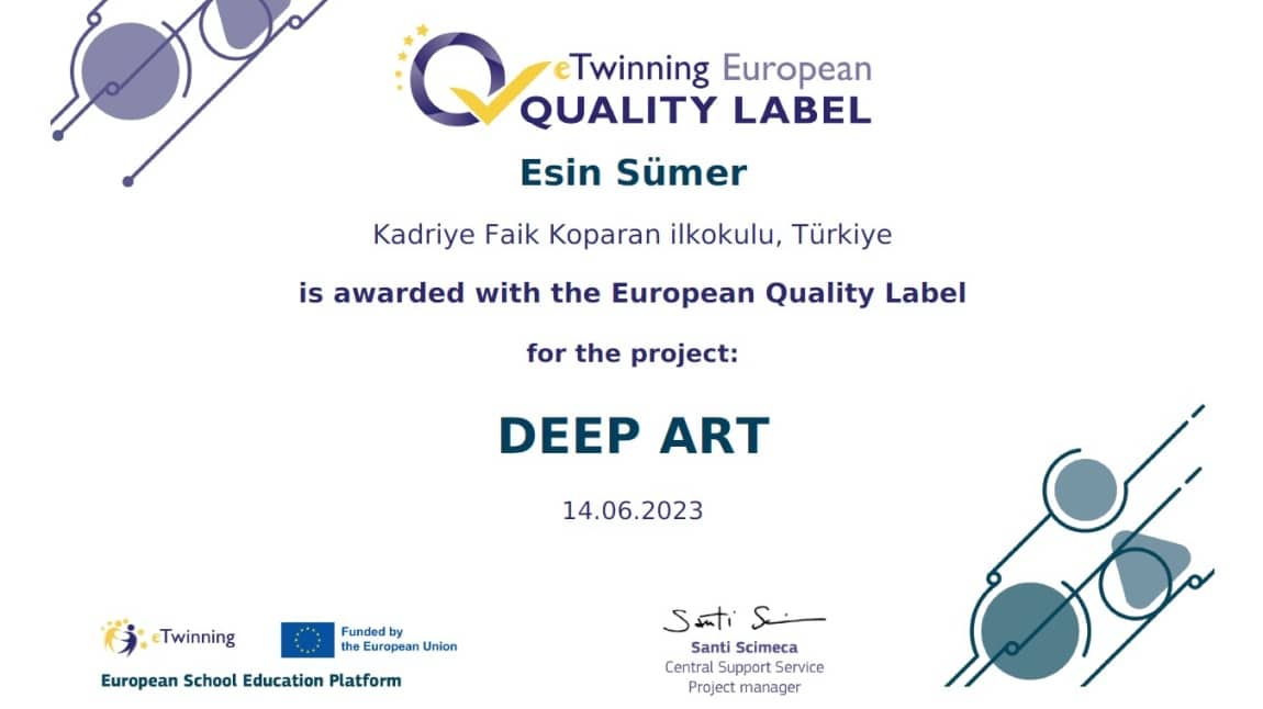 eTwinning: Avrupa Kalite Etiketi 